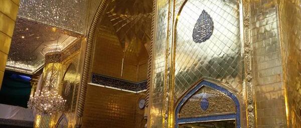 عکس ایوان طلای حرم حضرت عباس