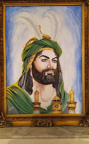 عکس حضرت ابوالفضل نقاشی