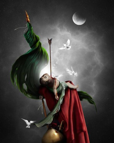 عکس حضرت عباس و حسین