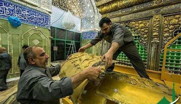 عکس از ضریح حضرت ابوالفضل