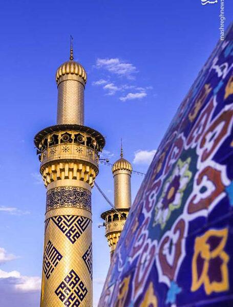 عکس گلدسته حرم حضرت ابوالفضل