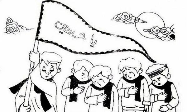 عکس نقاشی خیمه عاشورا