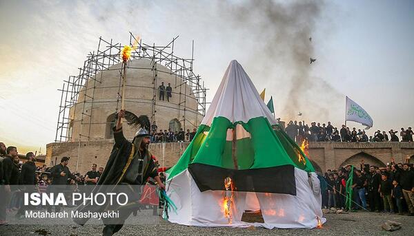 عکس خیمه سوزان عاشورا