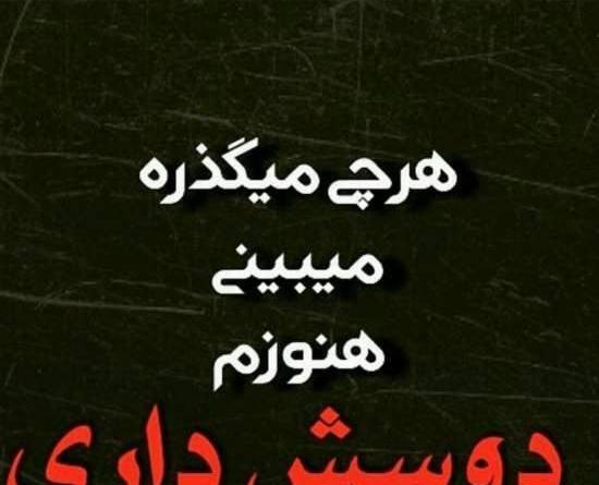 عکس دوستت دارم زینب