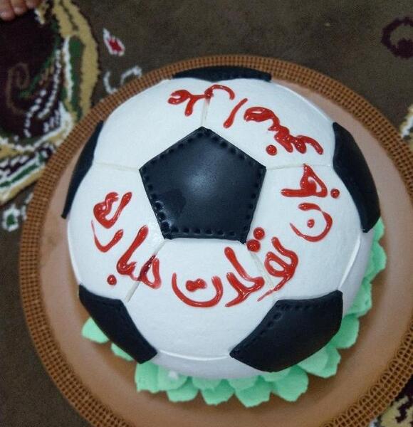 عکس کیک تولد با نوشته علی اصغر