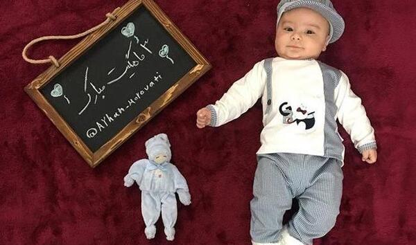 عکس پسرم سه ماهگیت مبارک