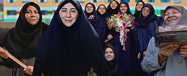 عکس تبسم هاشمی در دبیرستان خضرا