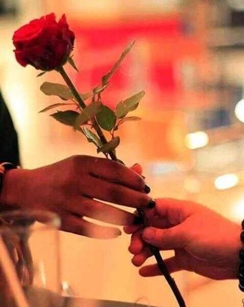 عکس دونفره گل