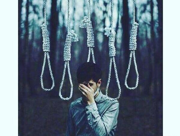 عکس نوشته غمگین طناب دار