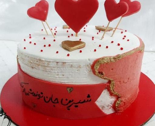 عکس مینی کیک قرمز