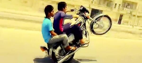 عکس تک چرخ هوندا