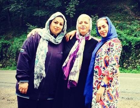 عکس سمانه پاکدل و مادرش