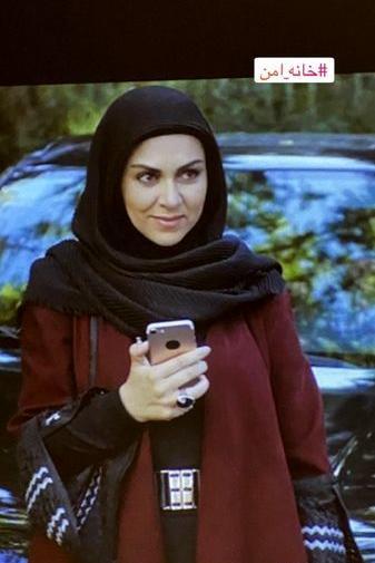 عکس شیوا ابراهیمی در سریال خانه امن