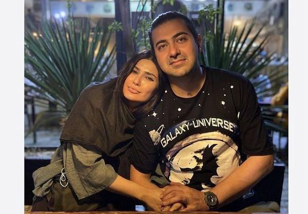 عکس شیوا طاهری با همسرش