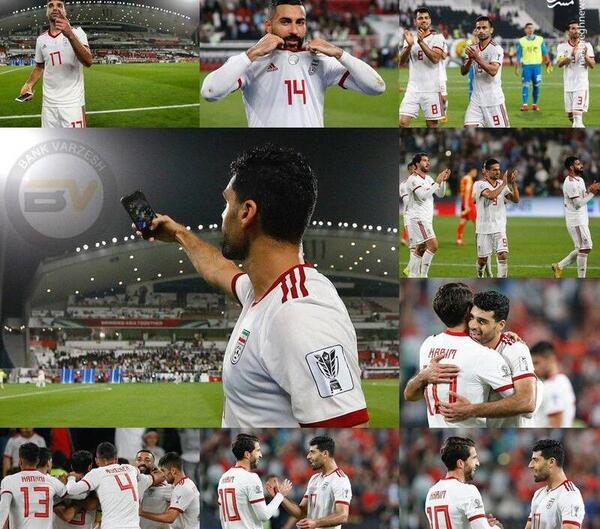 عکس شادی تیم ملی فوتبال ایران