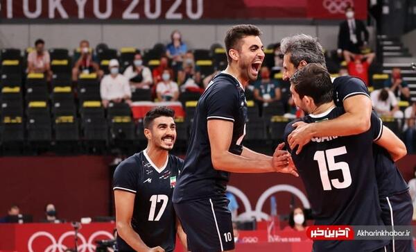 عکس شادی تیم ملی والیبال ایران