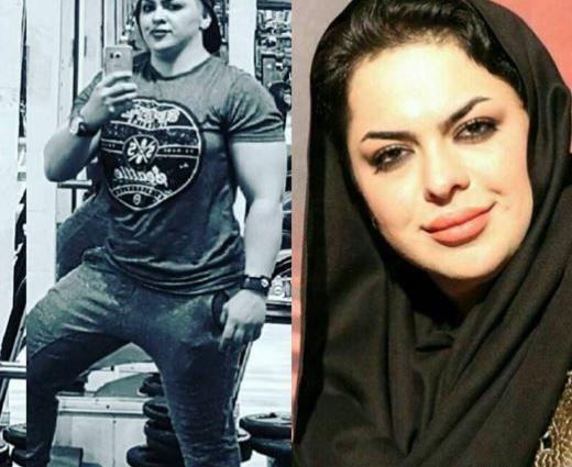 عکس شیرین نوبهاری قهرمان پرورش اندام