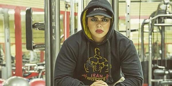 عکس شیرین نوبهاری قهرمان پرورش اندام