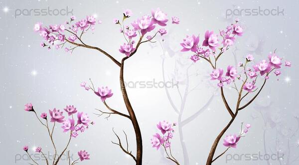 عکس شکوفه سه بعدی