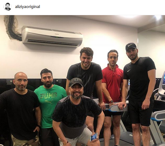عکس علی ضیا در باشگاه