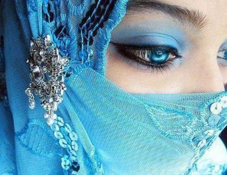عکس دخترانه فانتزی آبی