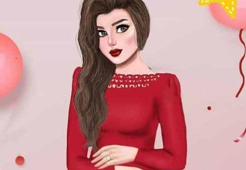 عکس دخترانه فانتزی قرمز