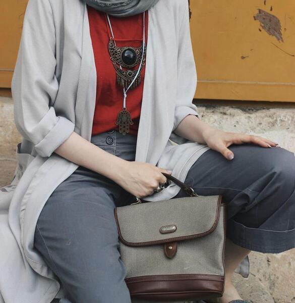عکس مانتو خاکستری