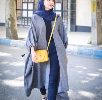 عکس مانتو خاکستری