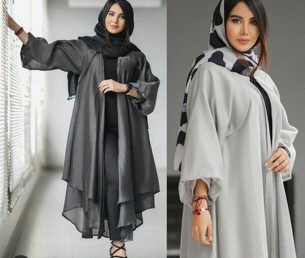 عکس مدل مانتو جدید حریر بلند