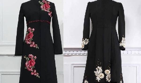 عکس مدل مانتو جدید مشکی مجلسی
