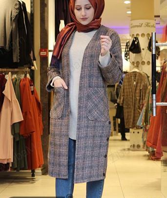 عکس مدل مانتو جلو باز زمستانی