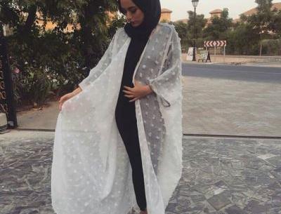عکس مانتو جلو باز سفید