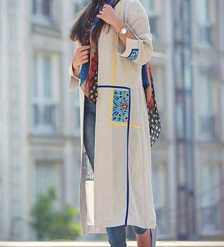 عکس مدل مانتو جلو باز شیک