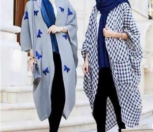 عکس مانتو پانچ دخترانه جدید