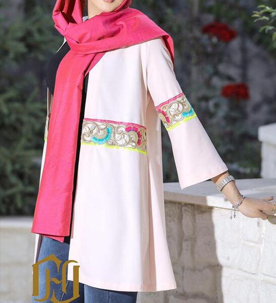 عکس مانتو دخترانه صورتی