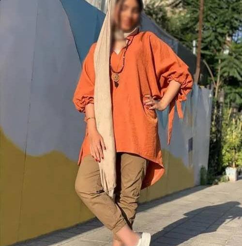 عکس مانتو دخترانه نارنجی