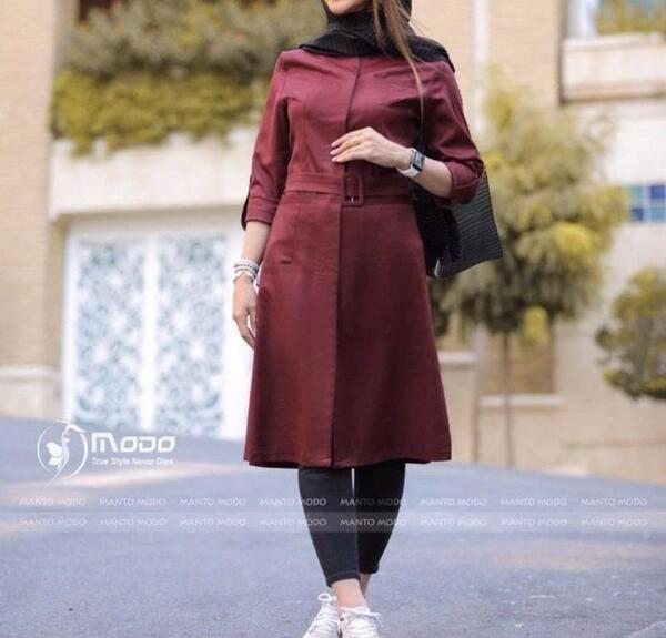 عکس مانتو مخمل اسپرت