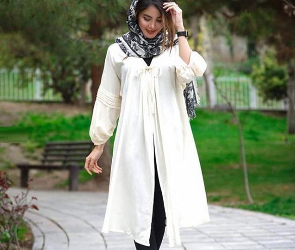 عکس مدل مانتو جدید دخترانه با پارچه حریر