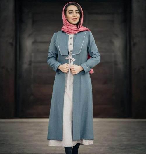 عکس مدل مانتو جدید دخترانه دو تیکه