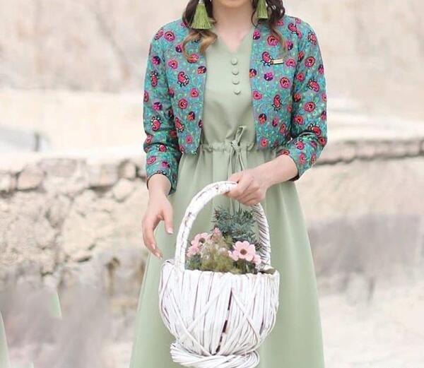 عکس مدل مانتو جدید دخترانه دو تیکه
