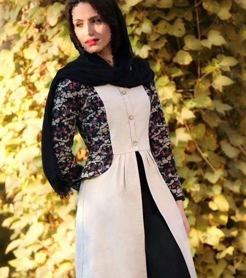 عکس مدل مانتو جدید دخترانه دو تیکه