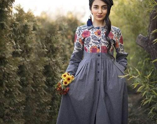 عکس مانتو یه تیکه بلند