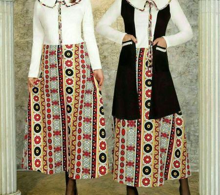 عکس مانتو یه تیکه بلند