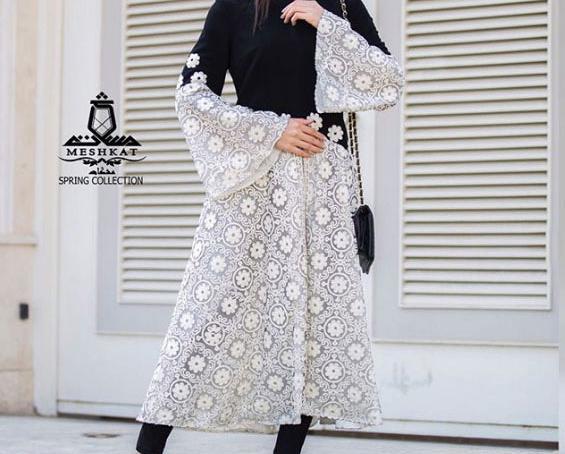 عکس مدل مانتو ترکیبی دو پارچه