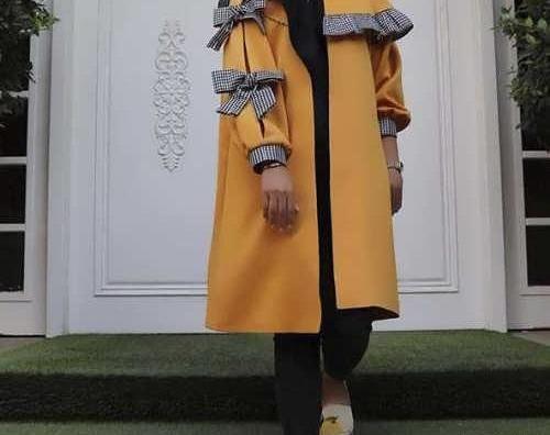 عکس مدل مانتو زرد