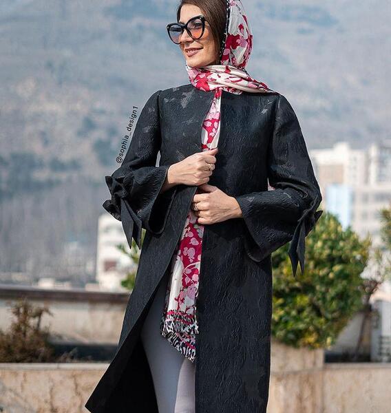 عکس مدل مانتو ژاکارد ترک