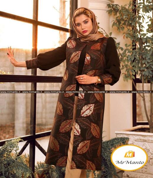 عکس مدل مانتو ژاکارد ترک