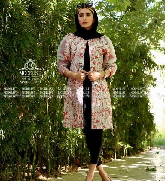 عکس مدل مانتو ژاکارد ترک