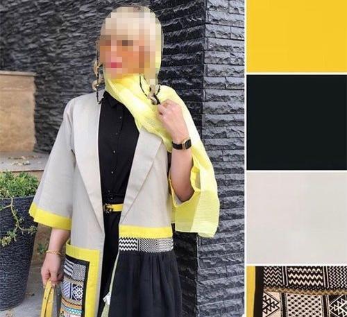 عکس مدل مانتو غیر قرینه جدید