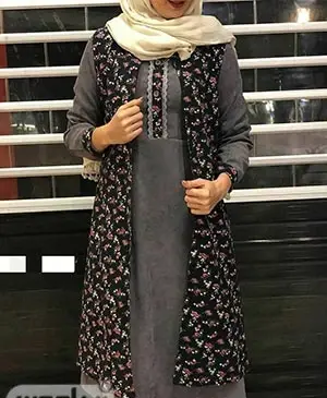 عکس مدل مانتو گلدار سنتی